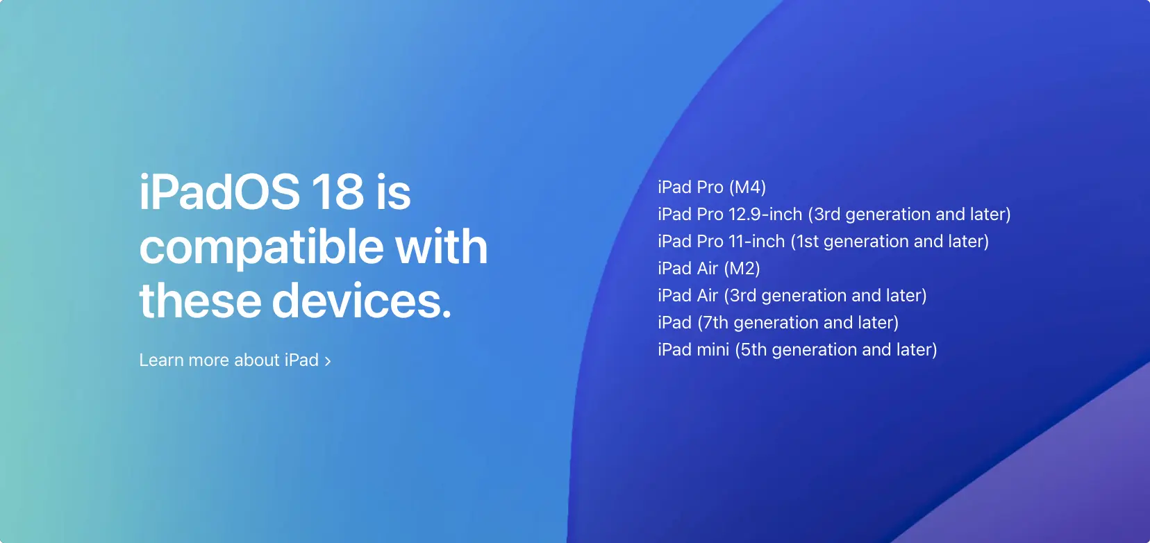 iPadOS 18 支持机型、可以升级的 20 款机种清单一次看